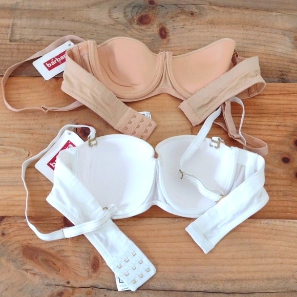 Barbara Vintage 2 Convertible Strapless Underwire Demi Bras NWT Size 32A - Picture 7 of 13